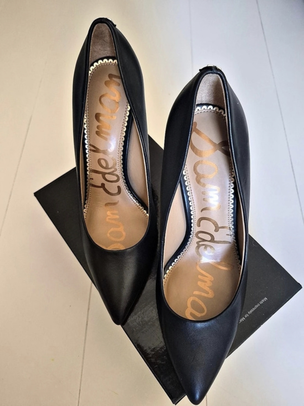 Size 9 Sam Edelman Hazel Pointed Toe Pump Black Heels